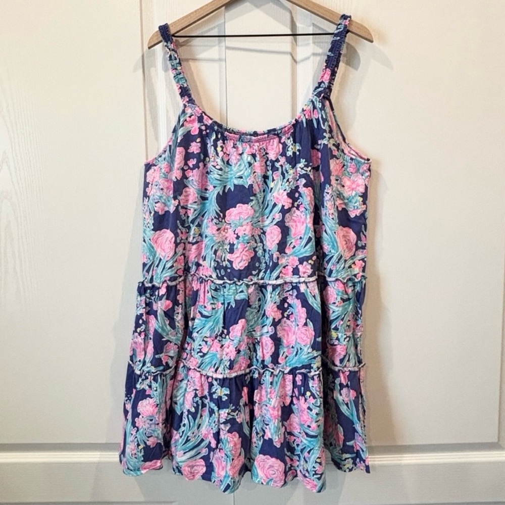 Lilly Pulitzer Loro Swing Dress - Corsica Blue Toucan Party Print